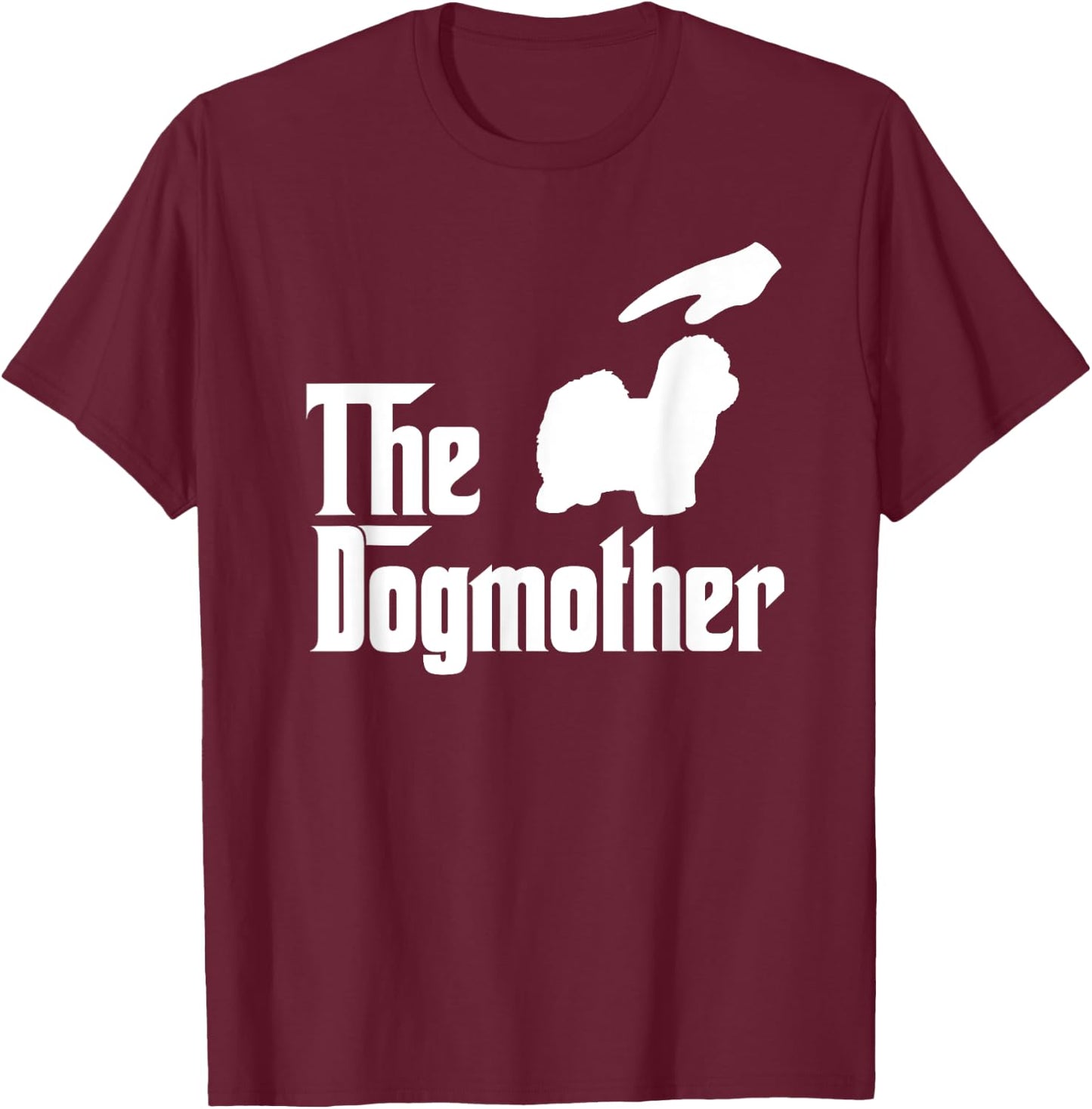 Coton de Tulear Dog Mom The DogMother Funny Dogs Lovers T-Shirt - T-Shirt | Maroon