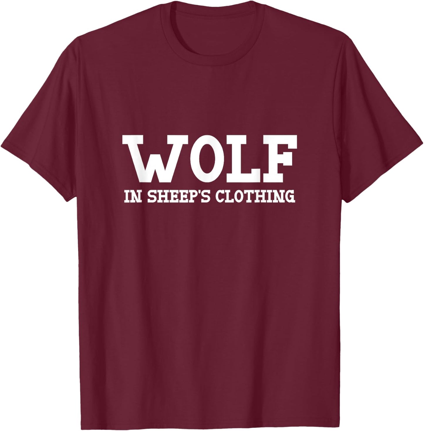 Wolf in sheep's clothing Halloween Costume Sheep Wolves T-Shirt - T-Shirt | Maroon