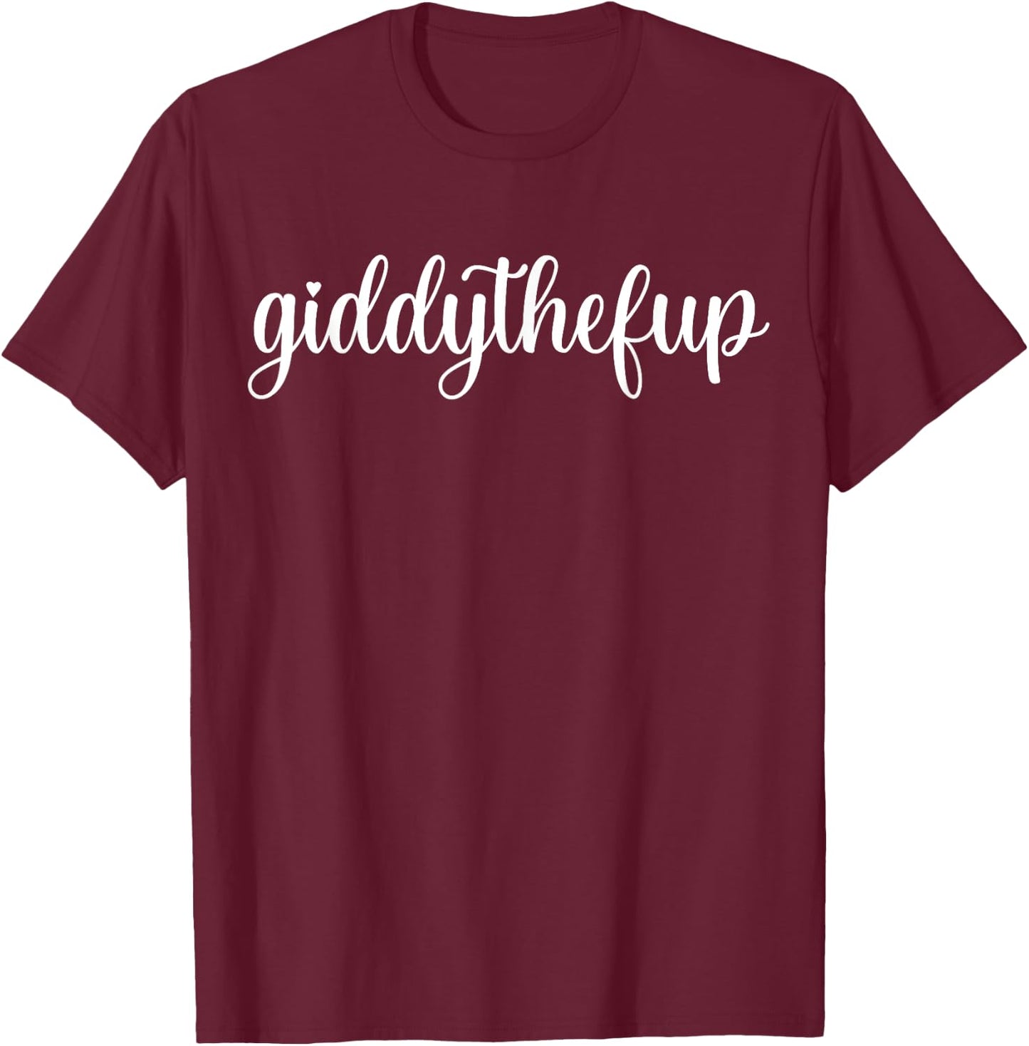 Giddythefup Derby Day Horse Racing T-Shirt - T-Shirt | Maroon