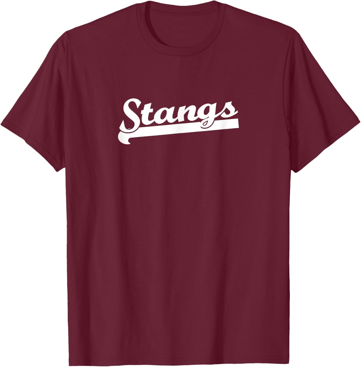 STANGS Sports Team Fan Style T-Shirt - T-Shirt | Maroon