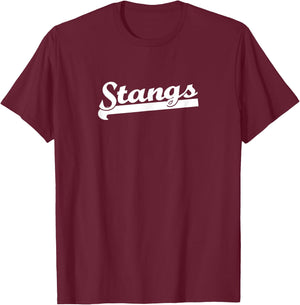 STANGS Sports Team Fan Style T-Shirt - T-Shirt | Maroon