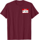 The Rizzler Mr. Rizz Name Tag W Rizz God T-Shirt - T-Shirt | Maroon
