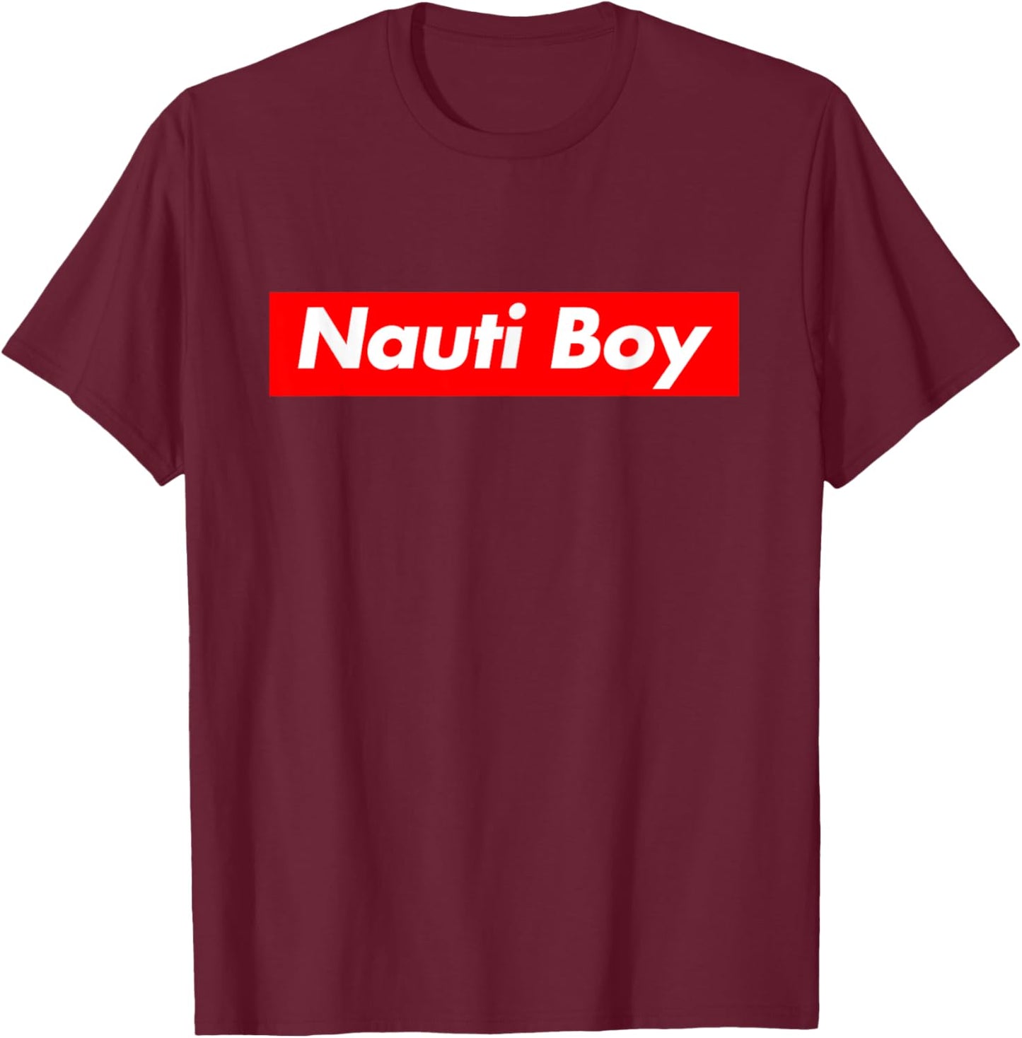 Nauti Boy - Men's Boat Cruising T-Shirt - T-Shirt | Maroon