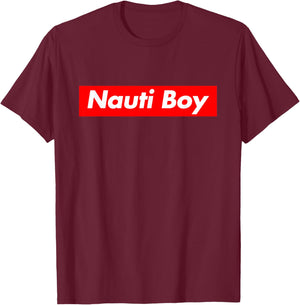 Nauti Boy - Men's Boat Cruising T-Shirt - T-Shirt | Maroon