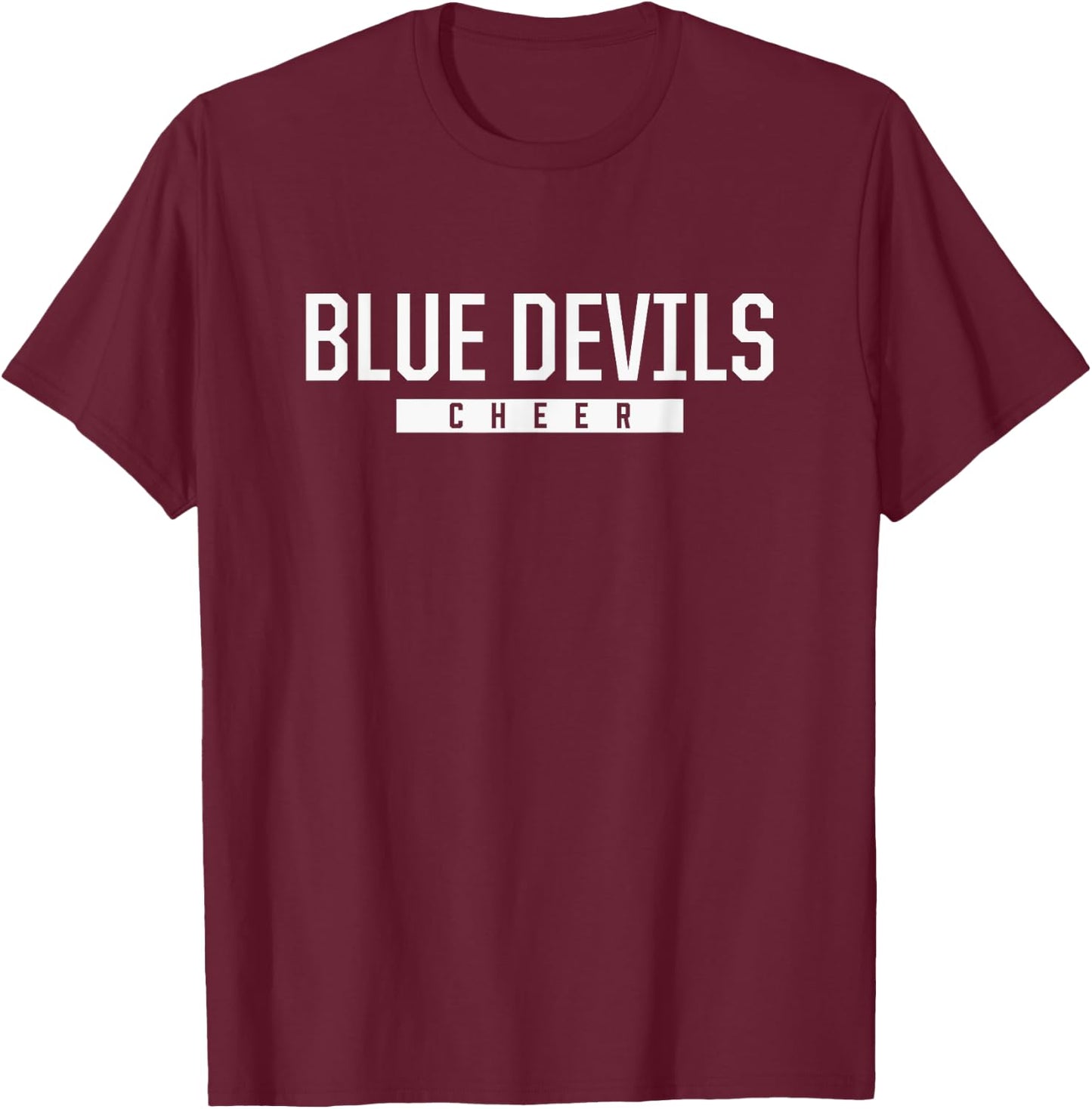 Mortimer Jordan Blue Devils Cheer HS T-Shirt - T-Shirt | Maroon