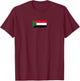 Sudanese Flag of Sudan T-Shirt - T-Shirt | Maroon