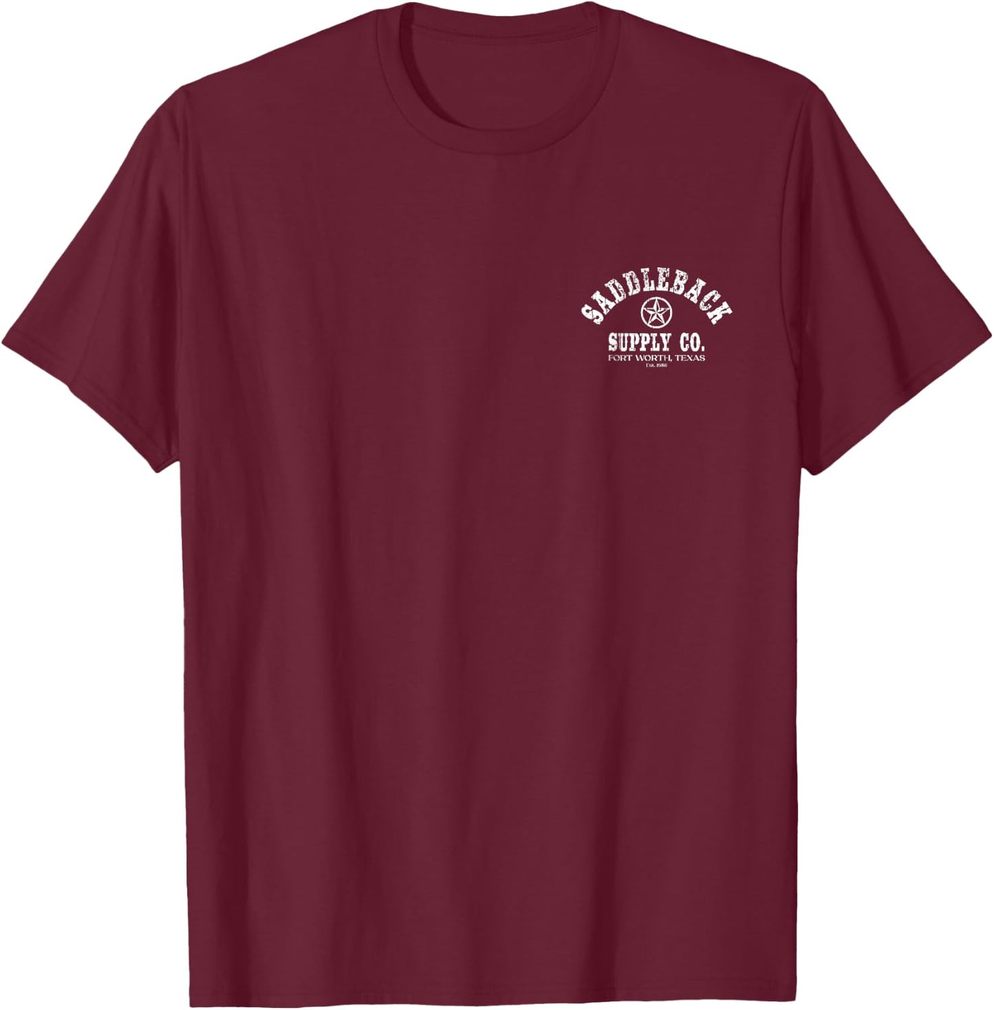 Saddleback Hunting Dog Hunting, Ranching Lightweight Graphic Men Women Girls Kids T-Shirt - T-Shirt | Maroon