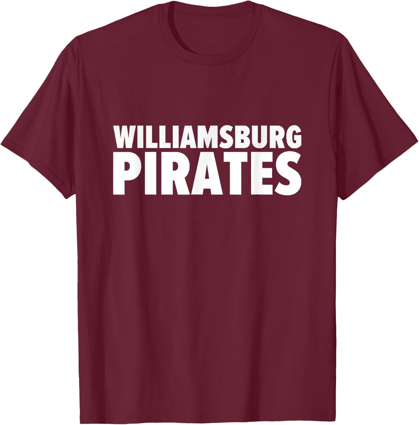 Williamsburg Pirates Bold T-Shirt - T-Shirt | Maroon