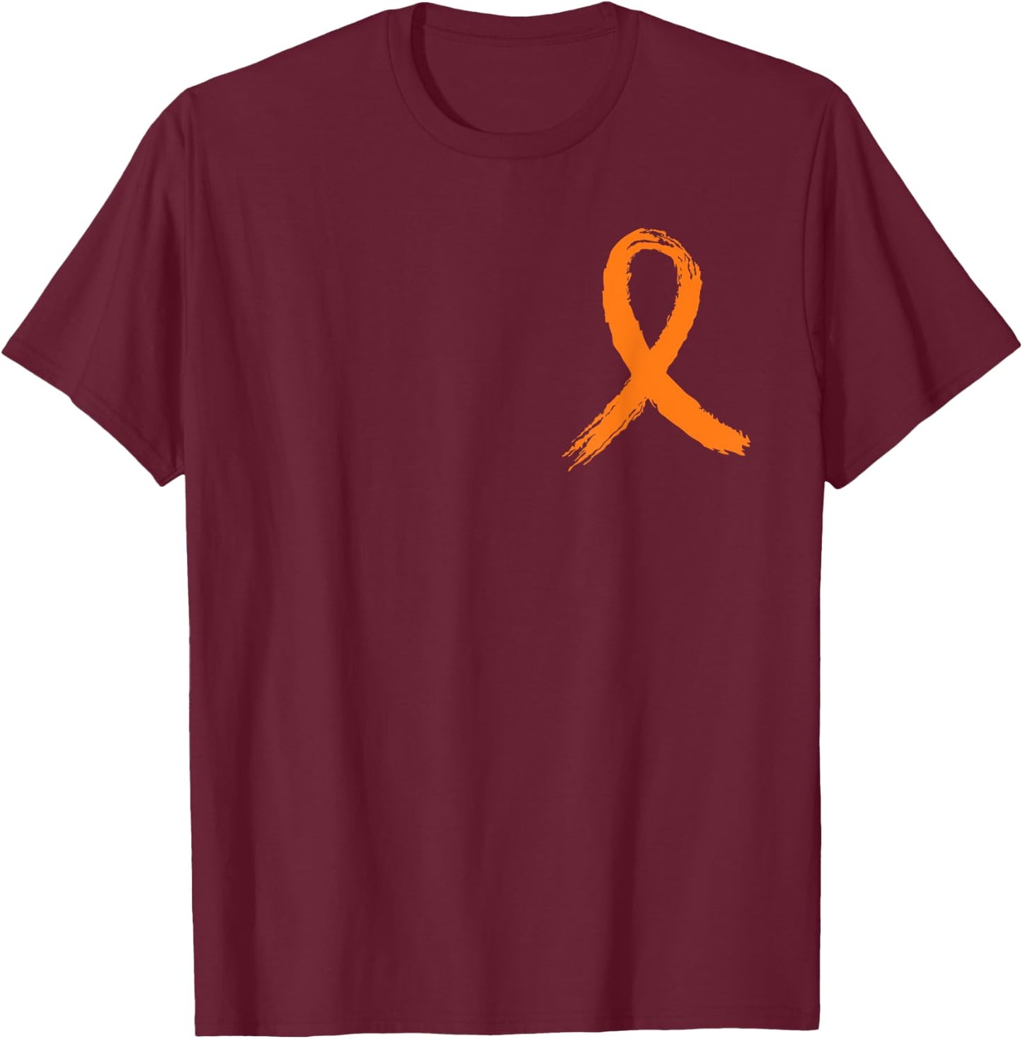 Front and Back Graphic Leukemia Awareness Father In Law Flag T-Shirt - T-Shirt | Maroon