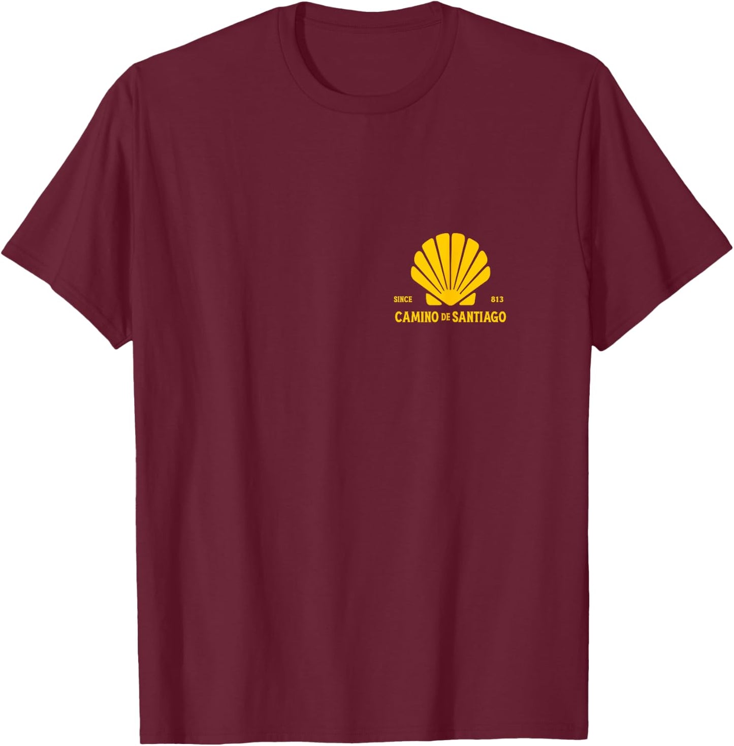 "Camino Francés" - El Camino de Santiago T-Shirt - T-Shirt | Maroon