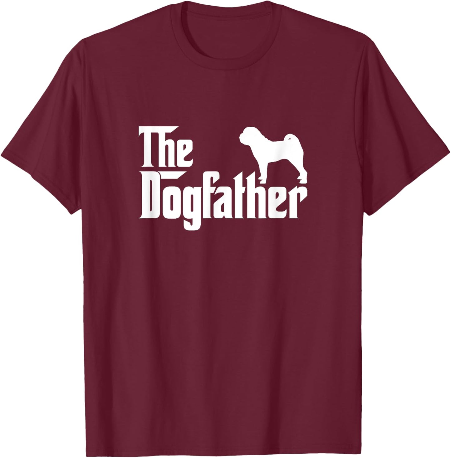 Chinese Shar-pei The DogFather T-Shirt - T-Shirt | Maroon
