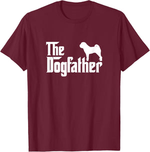 Chinese Shar-pei The DogFather T-Shirt - T-Shirt | Maroon