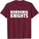 Nordonia Knights Bold T-Shirt - T-Shirt | Maroon