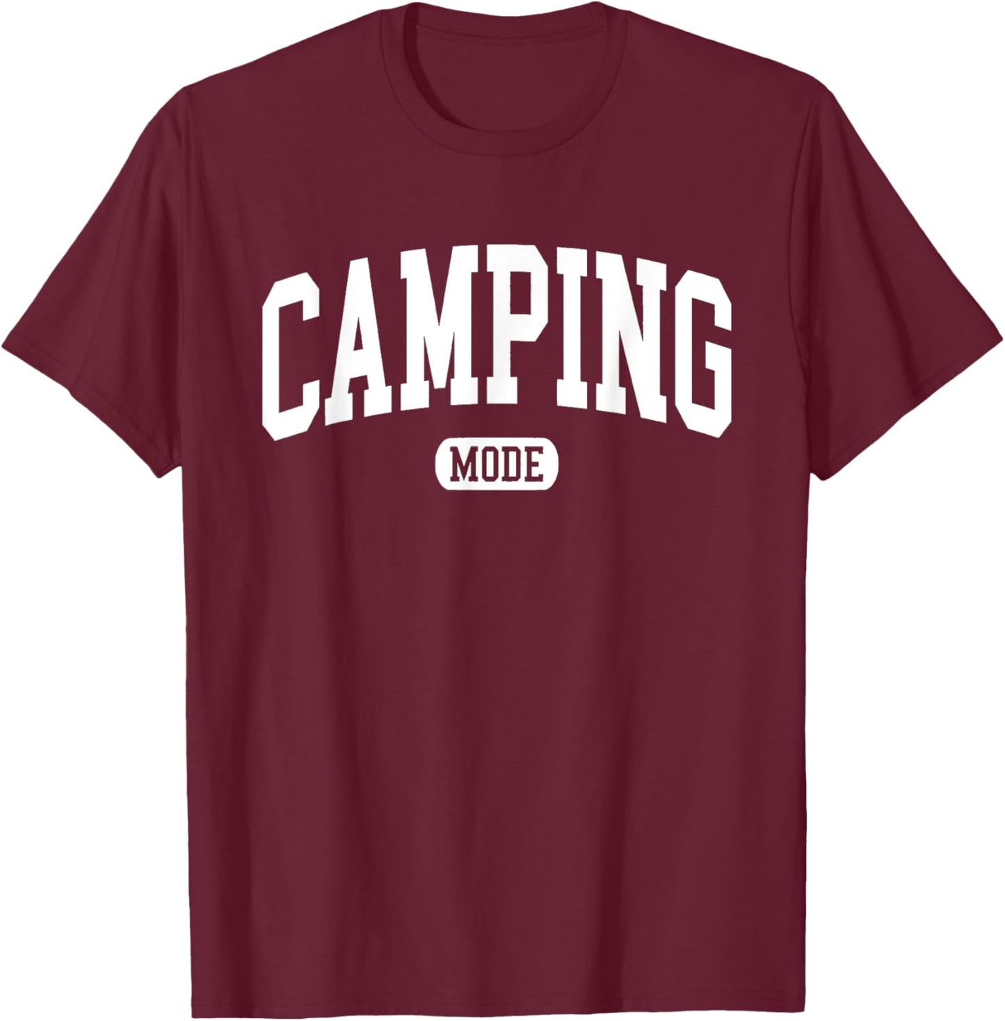 Retro Camping Mode Camper Hiking Lover Camping Crew Outside T-Shirt - T-Shirt | Maroon