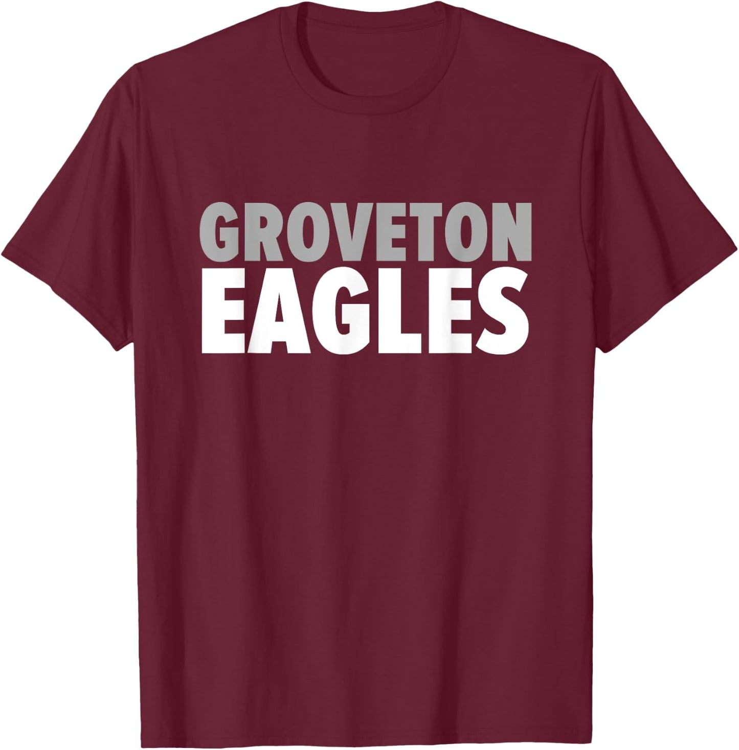Groveton Eagles Bold T-Shirt - T-Shirt | Maroon