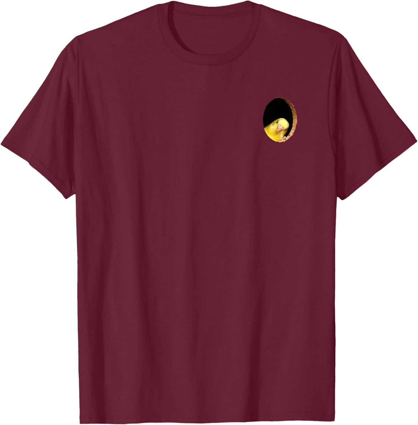Funny Budgerigar Yellow Budgie Parakeet Pet Bird Lover Gift T-Shirt - T-Shirt | Maroon