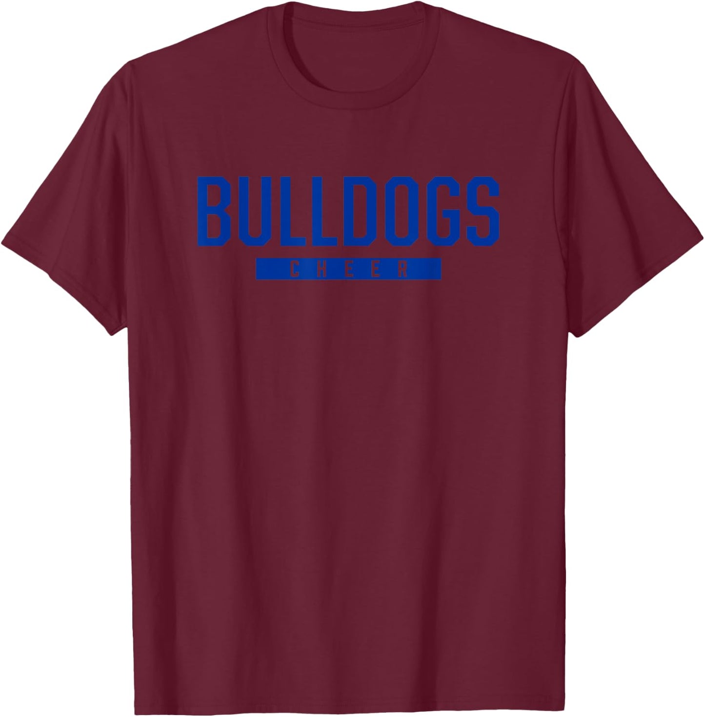 Mason Bulldogs Cheer HS T-Shirt - T-Shirt | Maroon