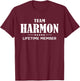 Team HARMON Lifetime Member HARMON Family T-Shirt - T-Shirt | Maroon