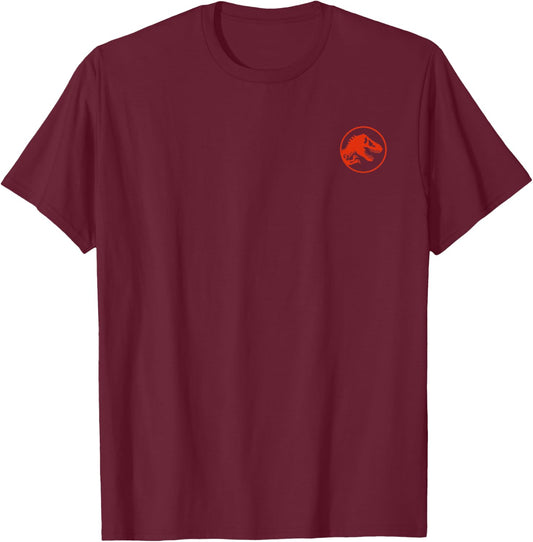 Jurassic World Raptor Running Club - Officially Licensed T-Shirt - T-Shirt | Maroon