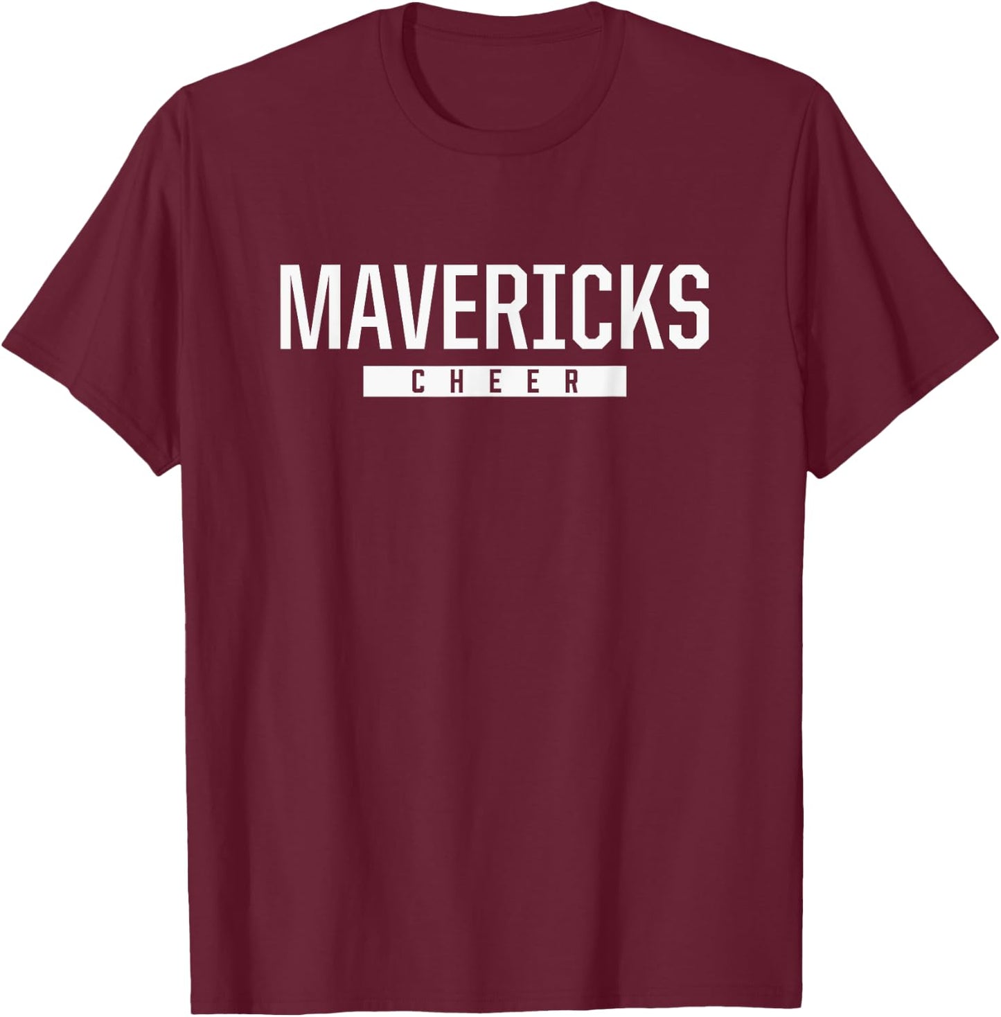 Mauldin Mavericks Cheer HS T-Shirt - T-Shirt | Maroon