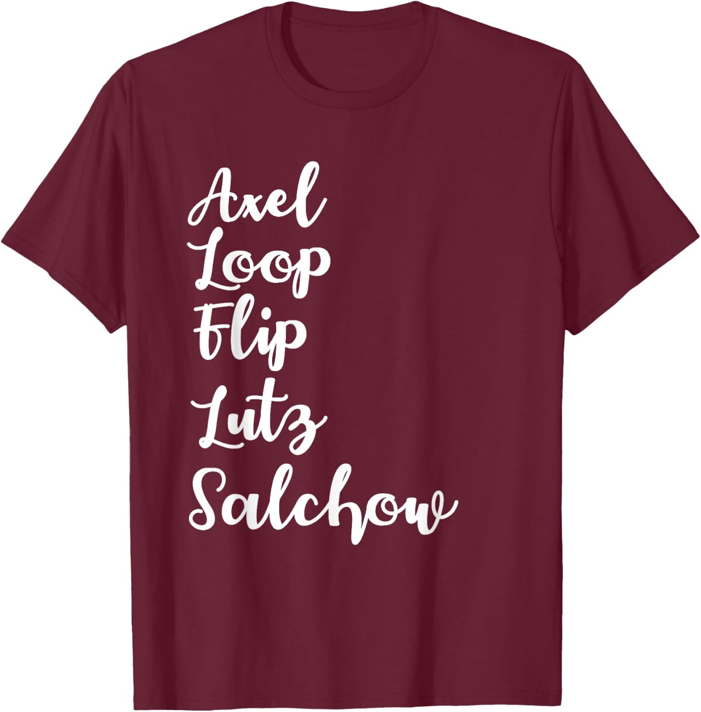 Ice Skating Skater Figure Skating Sport T-Shirt - T-Shirt | Maroon