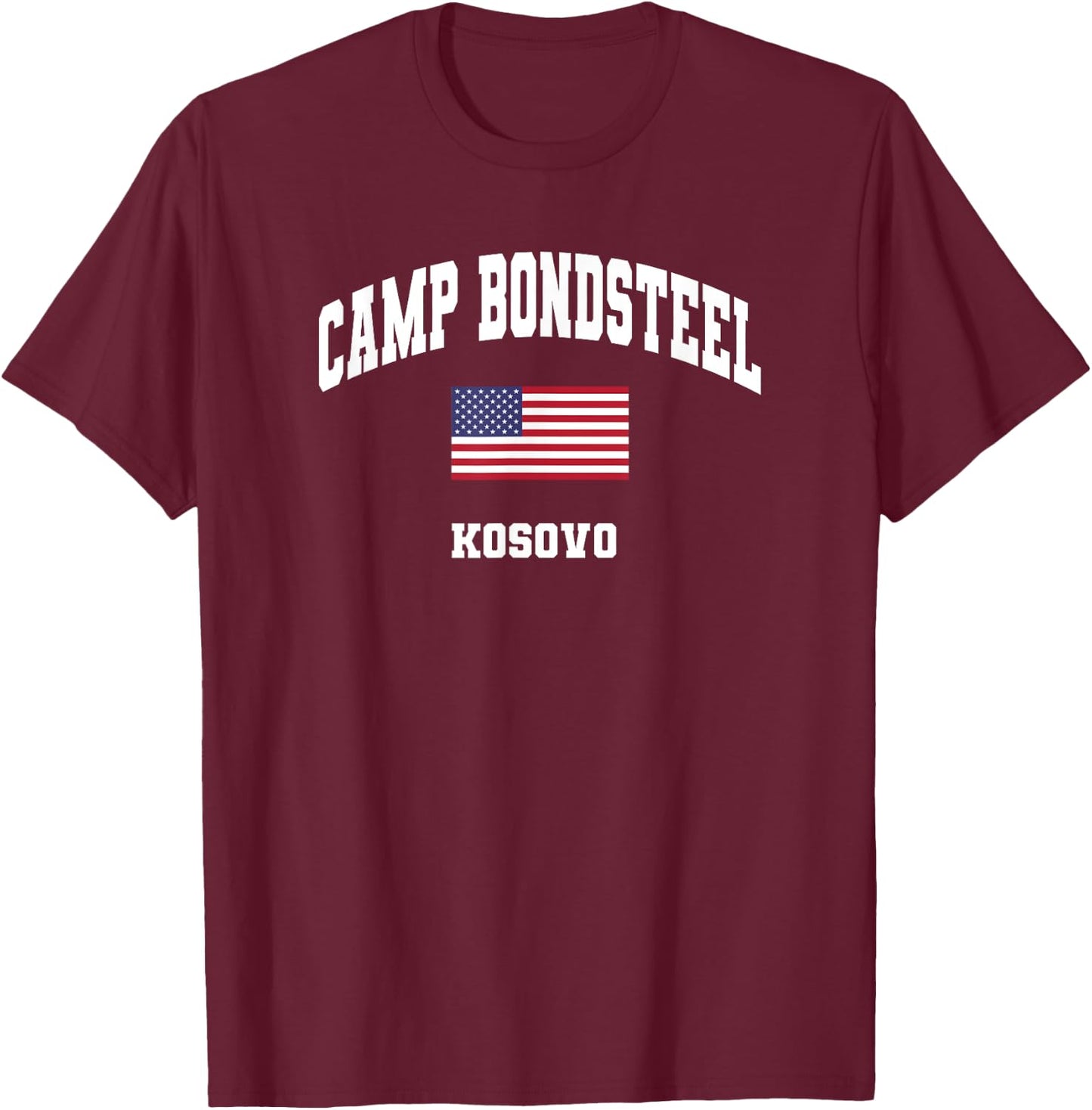Camp Bondsteel T-Shirt - T-Shirt | Maroon