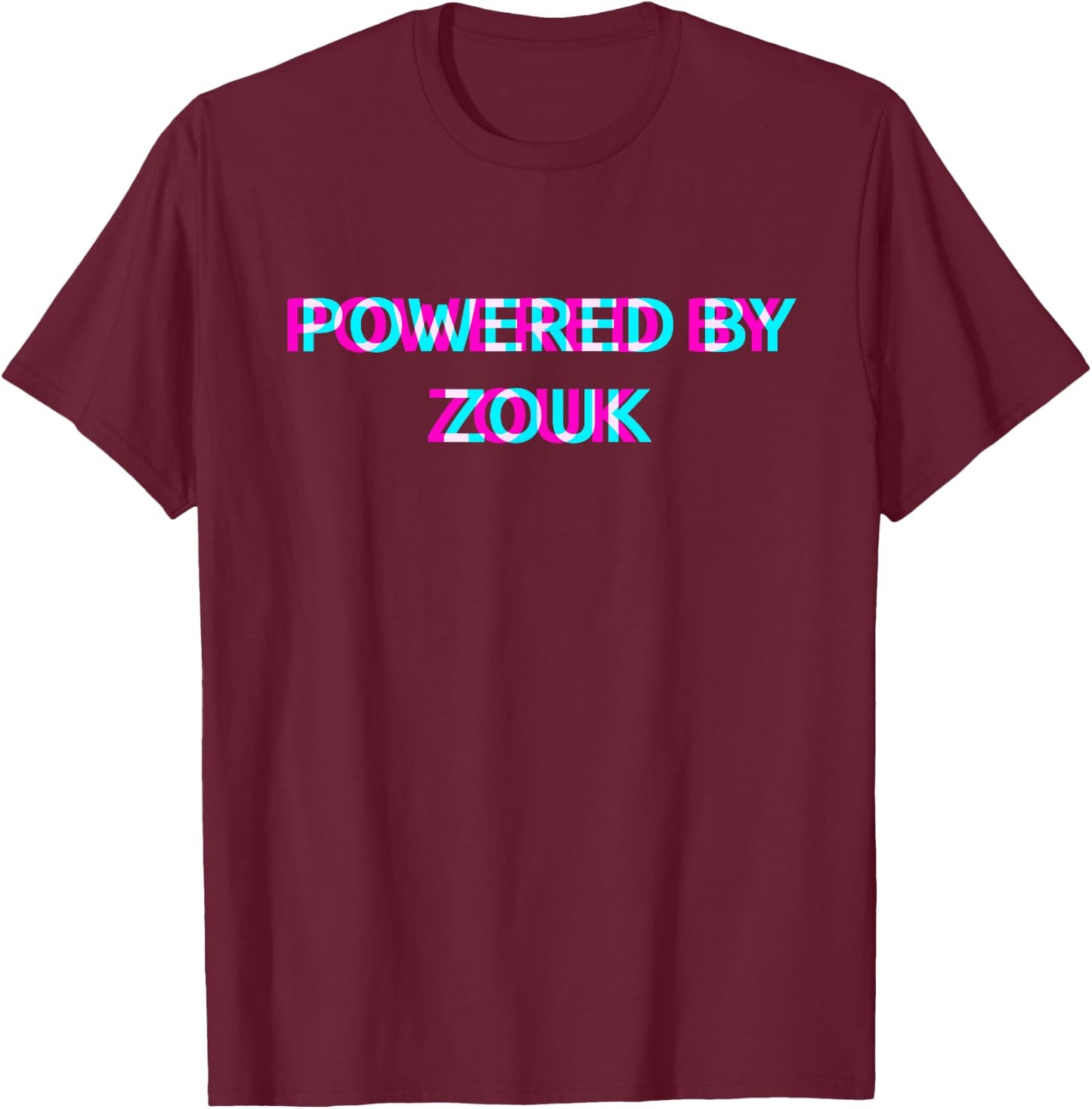 Powered By Zouk Music Festival Outfit T-Shirt - T-Shirt | Maroon