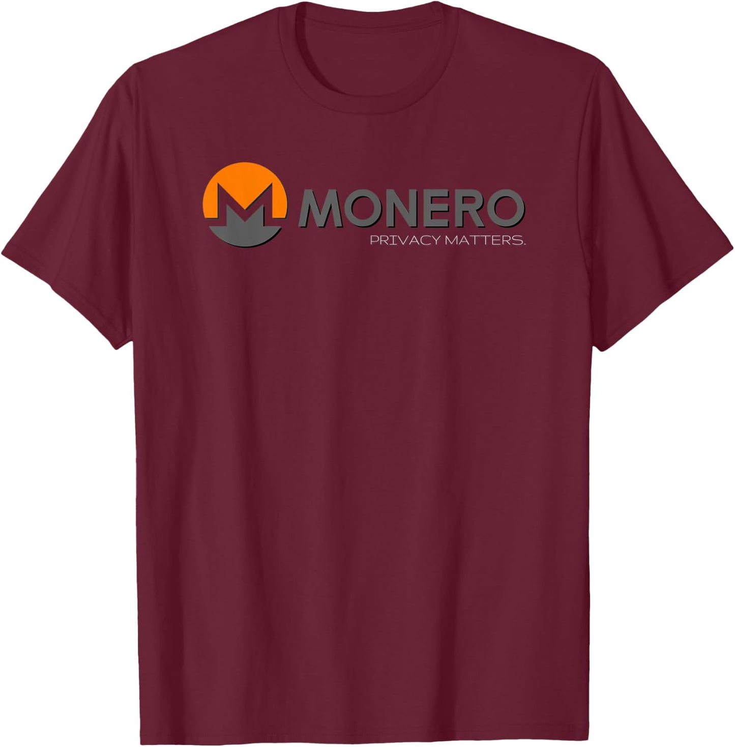 Monero Coin | Privacy Matters Monero T-Shirt - T-Shirt | Maroon