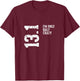 Half Marathon Half Crazy 13.1 Miles Runner T-Shirt - T-Shirt | Maroon