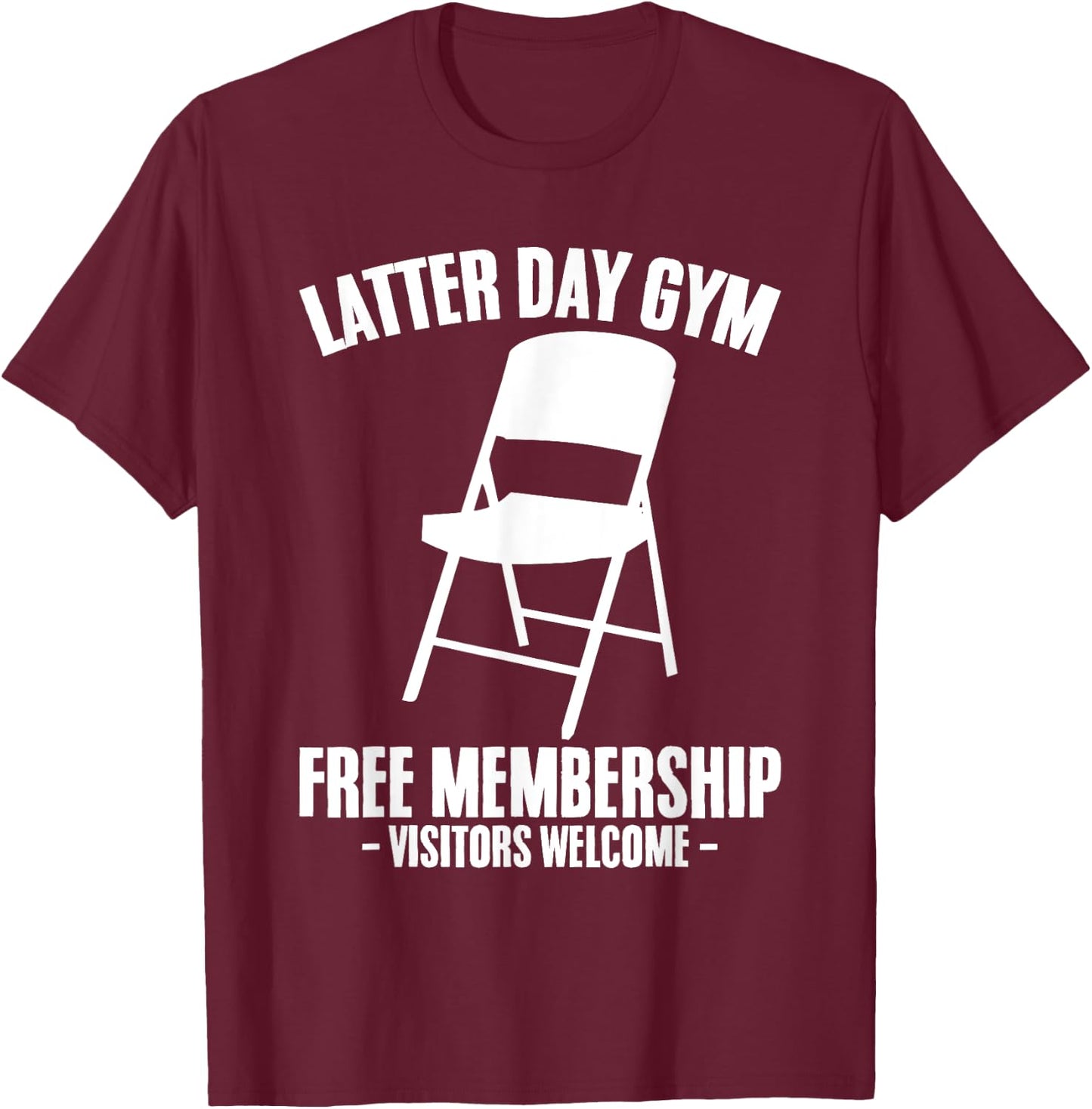 Funny Mormon Gym Missionary Sister Elders LDS Missionaries T-Shirt - T-Shirt | Maroon