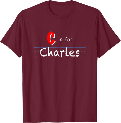 C Is For Charles, boys custom personalized name kids school