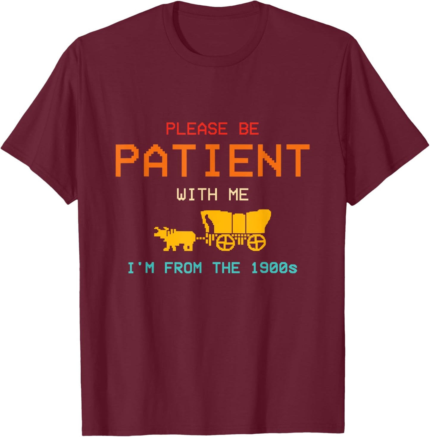 Get In Loser We're Going To Die Of Dysentery Oregon Trail T-Shirt - T-Shirt | Maroon