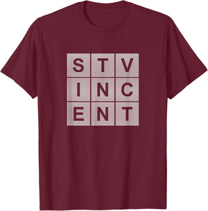 Saint Vincent T-Shirt - T-Shirt | Maroon