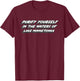 Purify yourself in the waters of Lake Minnetonka T-Shirt - T-Shirt | Maroon