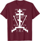 Russian Orthodox Cross Russia Church Orthodox Christian T-Shirt - T-Shirt | Maroon
