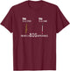 Stick vs Cane TVI White Cane Awareness Men Women Blind T-Shirt - T-Shirt | Maroon