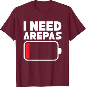 I need arepas Design for a arepa lover T-Shirt - T-Shirt | Maroon