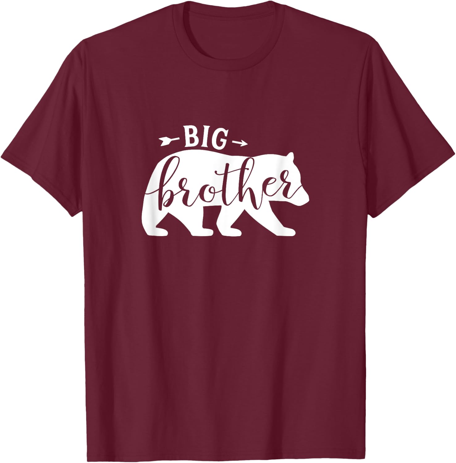 Big Brother Bear Shirt Brother Bear Brother T-Shirt - T-Shirt | Maroon
