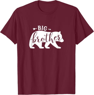 Big Brother Bear Shirt Brother Bear Brother T-Shirt - T-Shirt | Maroon