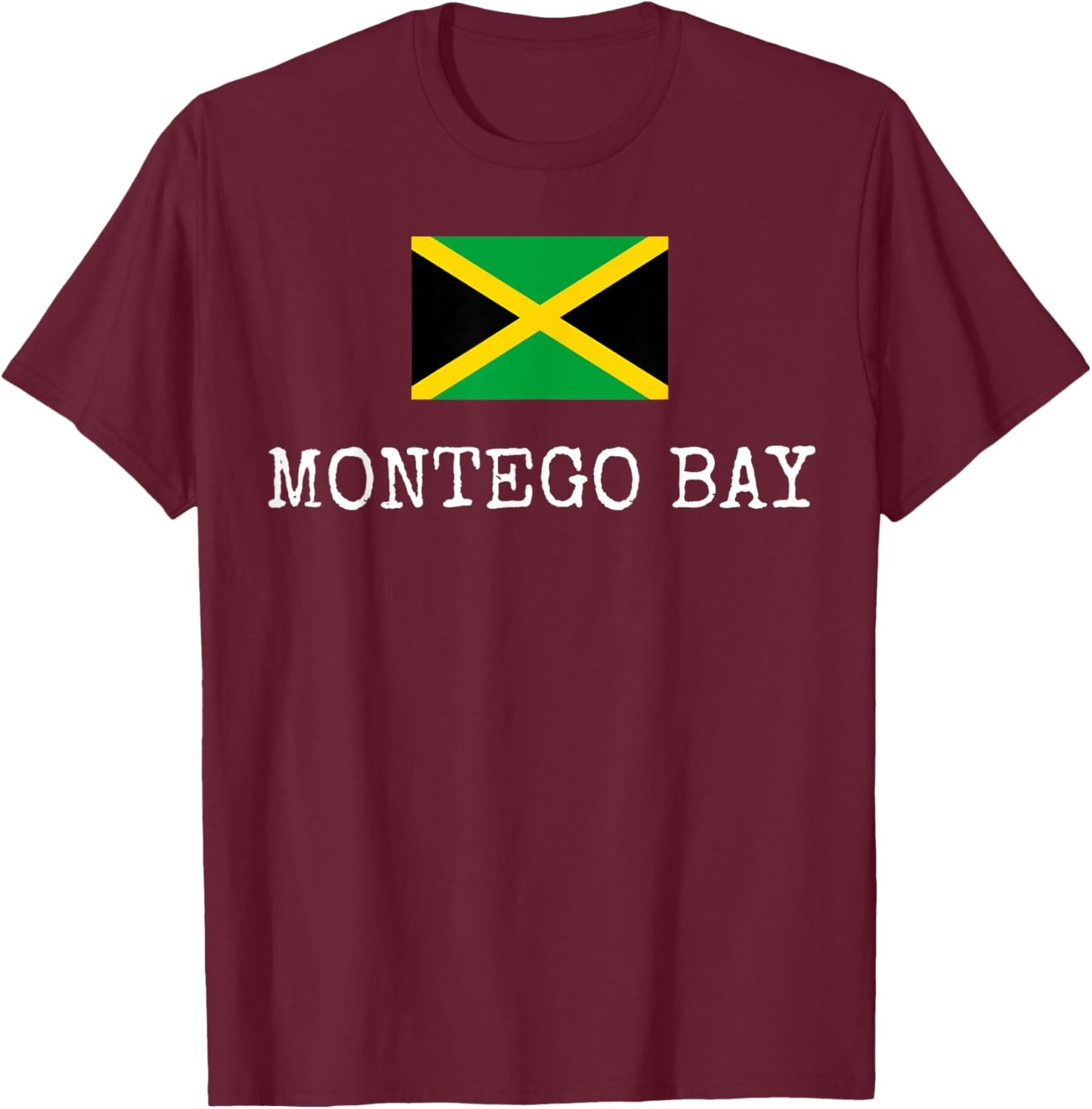 Montego Bay Country Jamaica Family Trip Jamaicans Men Women T-Shirt - T-Shirt | Maroon