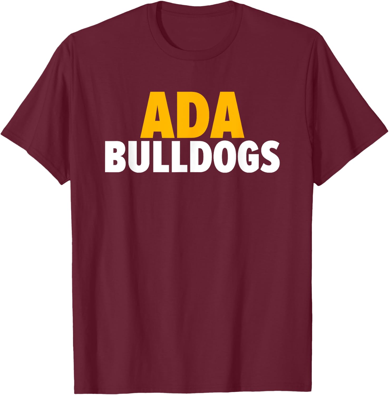 Ada Bulldogs Bold T-Shirt - T-Shirt | Maroon