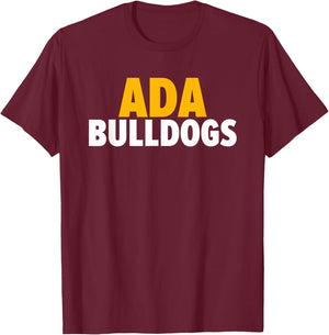 Ada Bulldogs Bold T-Shirt - T-Shirt | Maroon