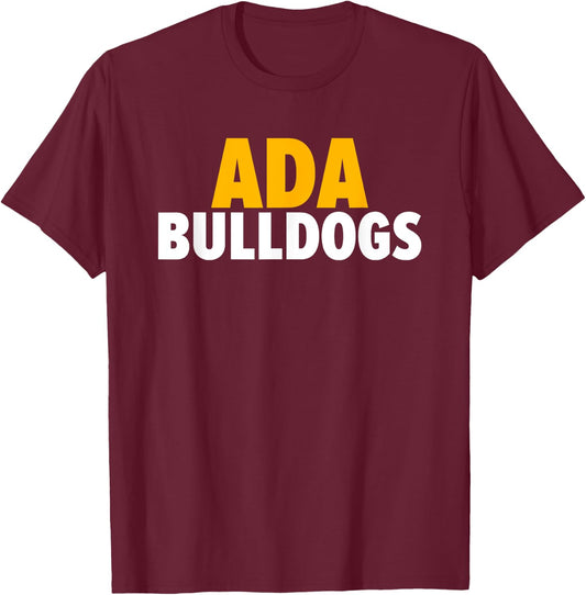 Ada Bulldogs Bold T-Shirt - T-Shirt | Maroon