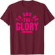 To God Be The Glory, Galatians 1:5, Christian Life, Hot Pink T-Shirt - T-Shirt | Maroon