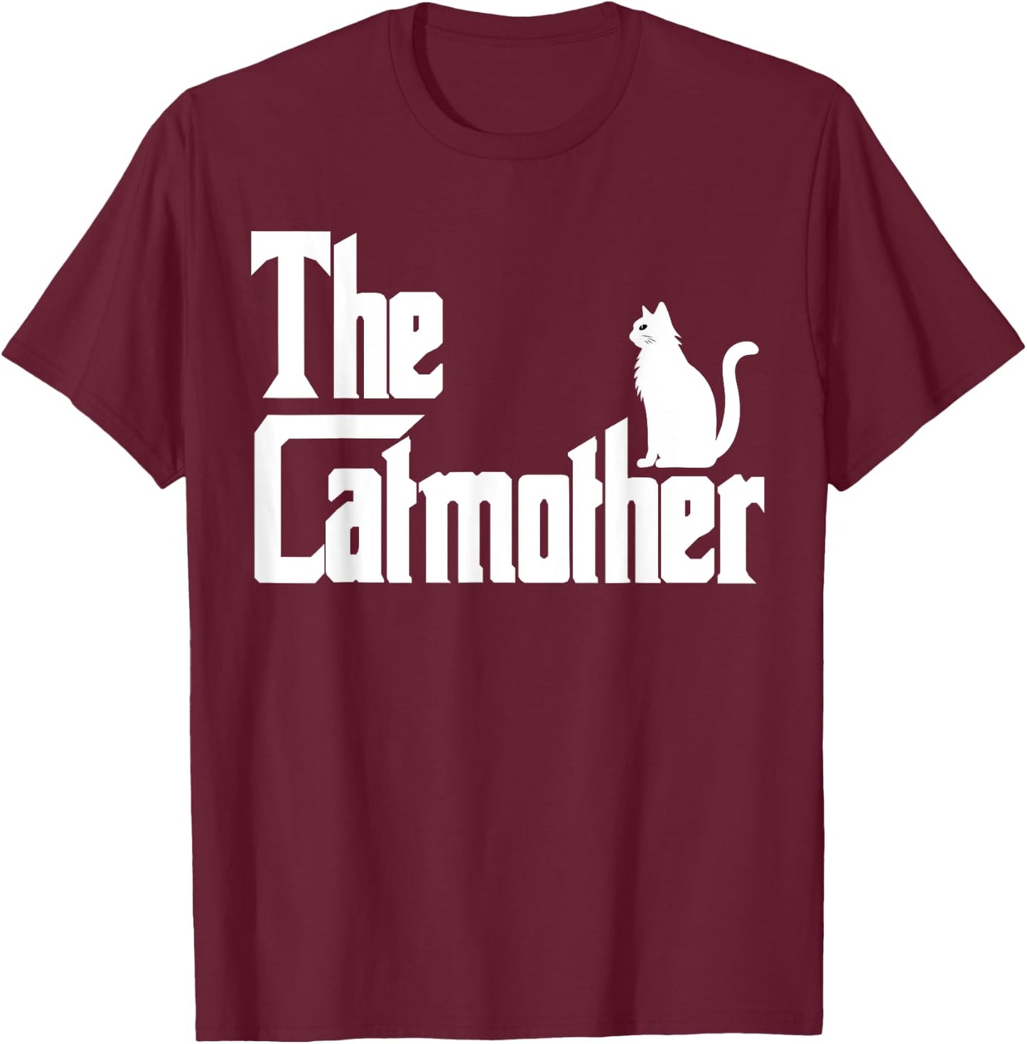 The CatMother Funny Cat Mom Shirt Cat Lover Gifts T-Shirt - T-Shirt | Maroon
