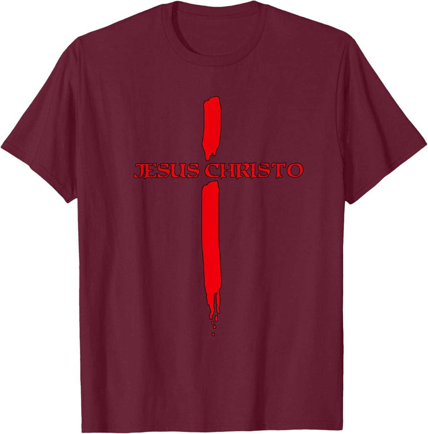 Jesus Christo T-Shirt - T-Shirt | Maroon