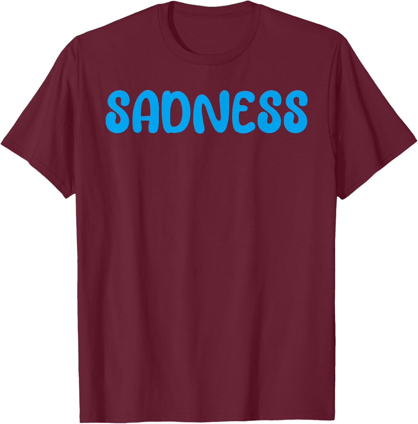 Sadness Lazy Halloween Costume Funny Last Minute Kids T-Shirt - T-Shirt | Maroon
