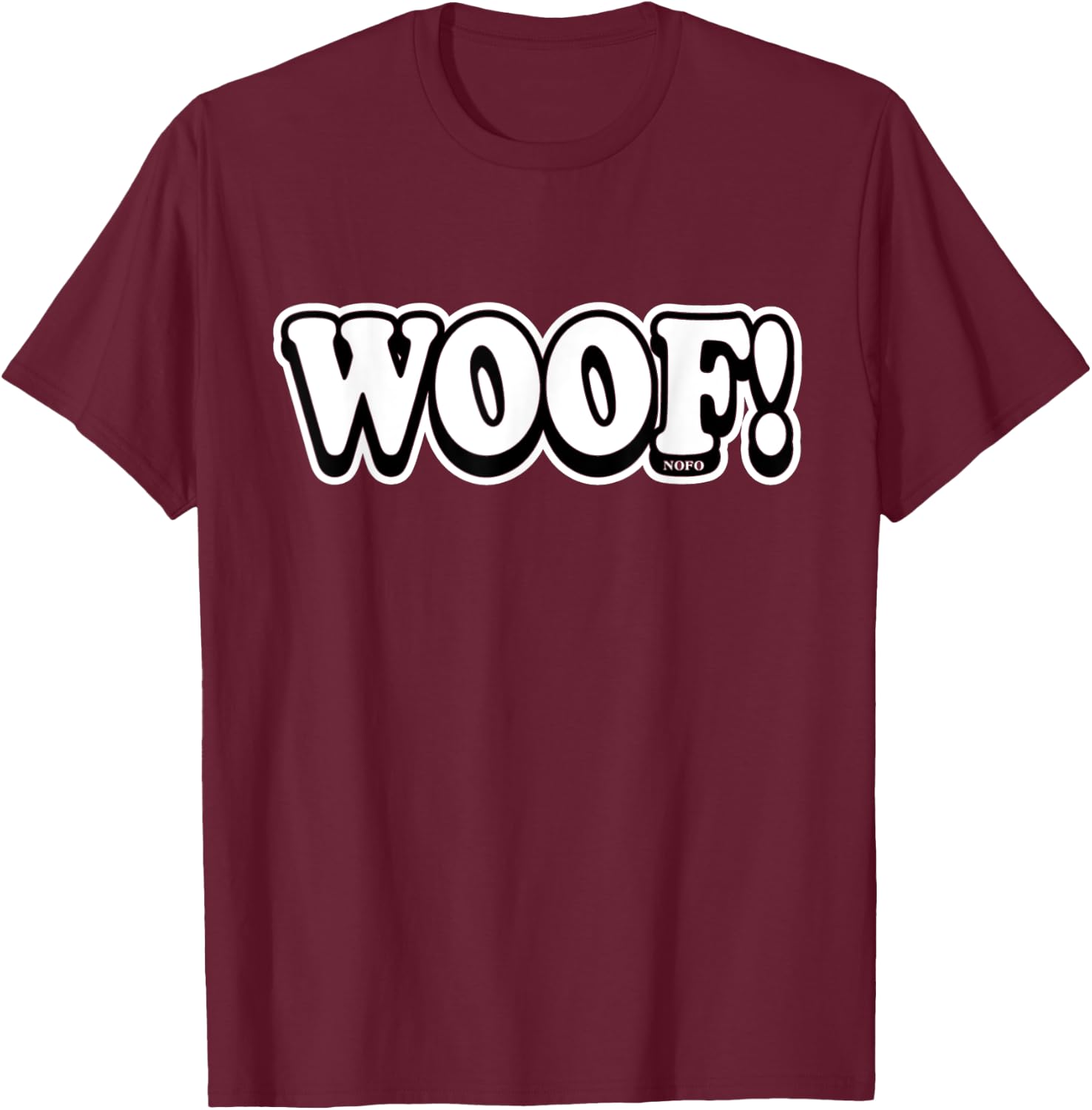 Woof! T-Shirt - T-Shirt | Maroon