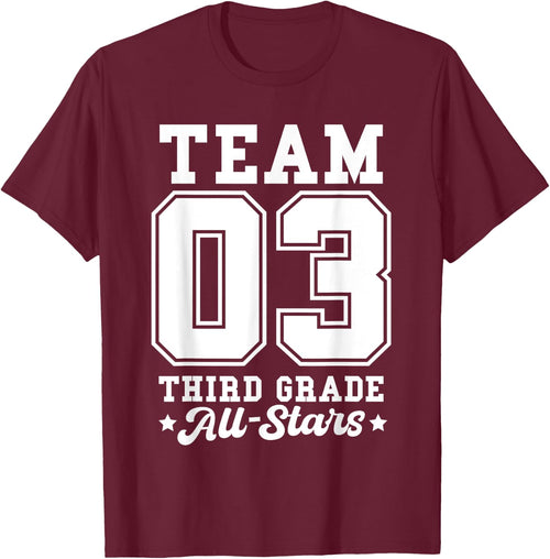 Team 3rd Grade All-Stars Back To School Sports Jersey