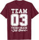 Team 3rd Grade All-Stars Back To School Sports Jersey T-Shirt - T-Shirt | Maroon